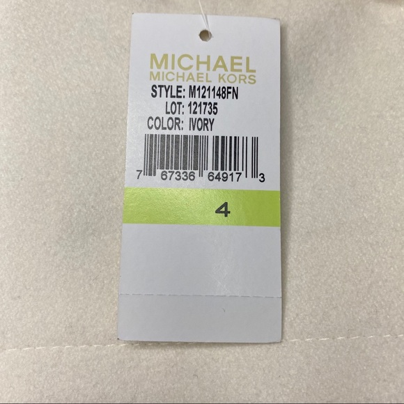 Michael Kors Zip Pocket Wool Blend Ivory Peacoat - Picture 7 of 7